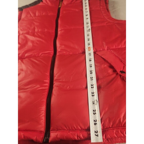 Alpine Design Men’s Puffer Vest Large Red Black Insulated Zip Front Outdoor - Picture 9 of 10